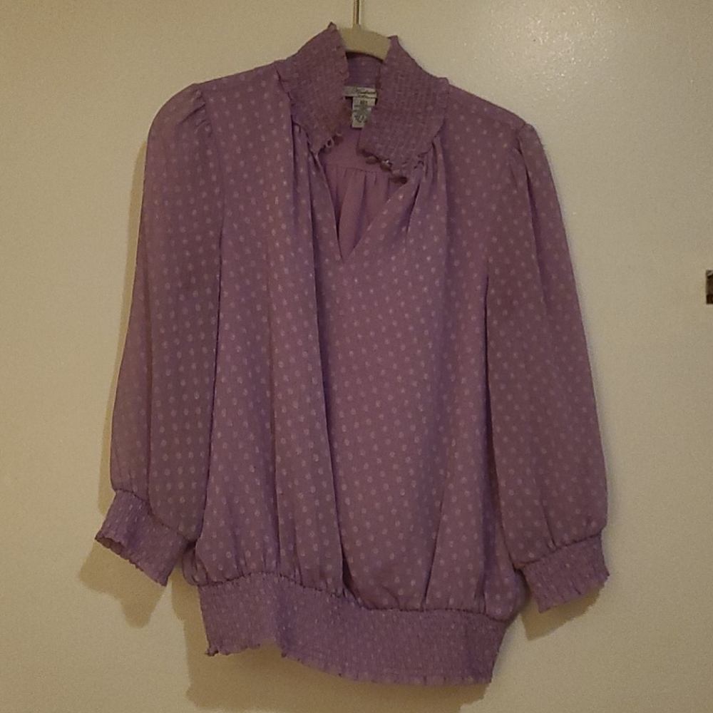 VINTAGE - Lavender Top by Hudson Studio - Size Small